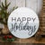 Happy Holidays Wooden Sign