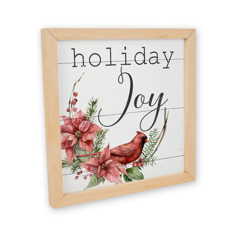 Holiday Joy Wooden Sign